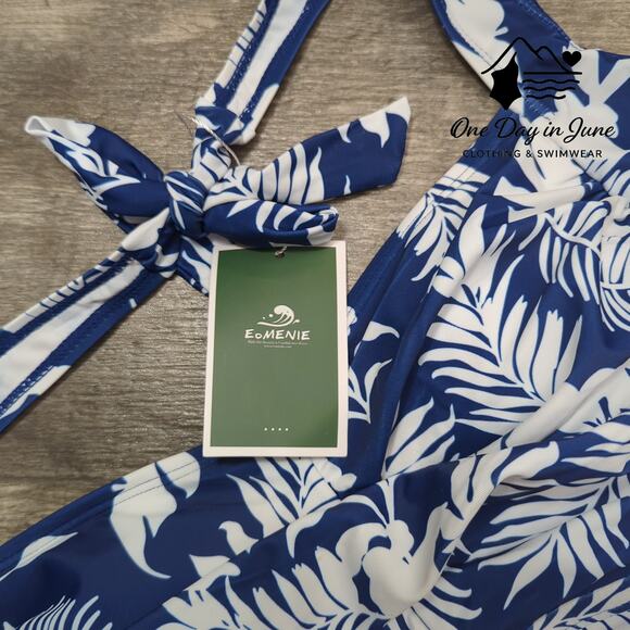 Eomenie Plus Size Halter Tankini Swimsuit Size XXL - Picture 4 of 6